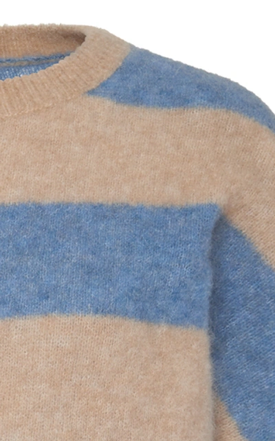 Shop Brunello Cucinelli Striped Sweater In Blue