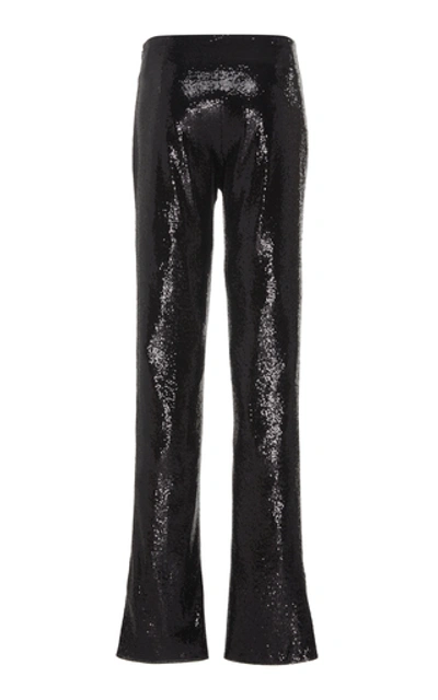 Shop Galvan Ando Sequin-embellished Cady Pants In Black