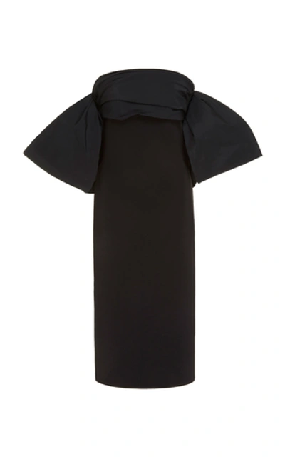 Shop Givenchy Off-the-shoulder Taffeta Dress In Black