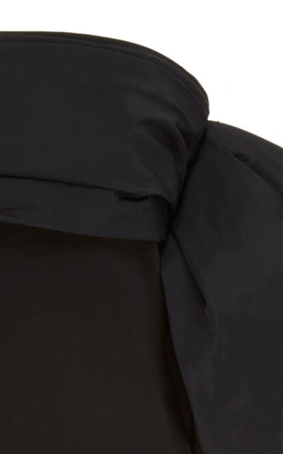 Shop Givenchy Off-the-shoulder Taffeta Dress In Black