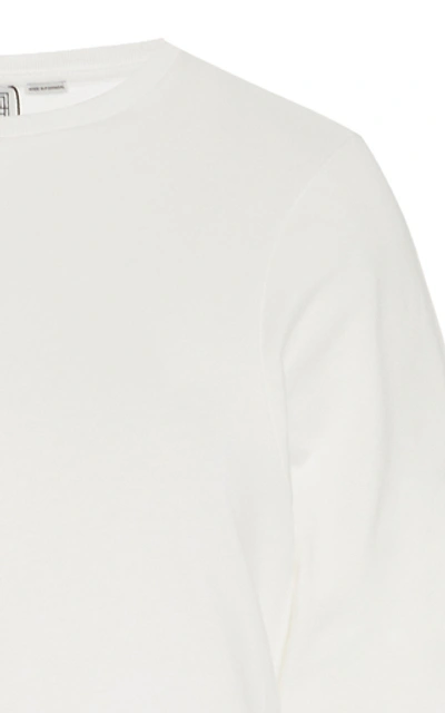 Shop Totême Espera Cotton-jersey T-shirt In Ivory