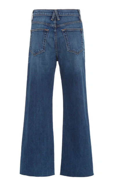 Shop Slvrlake Denim Grace Cropped Stretch Wide-leg Jeans In Light Wash
