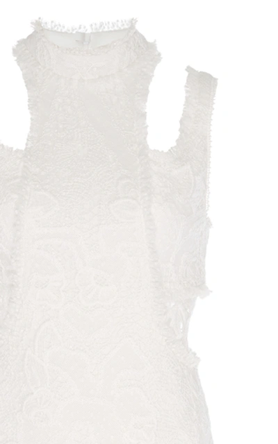 Shop Alexis Kirsi Beaded Lace Mini Dress In White