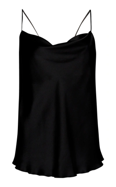 Shop Atm Anthony Thomas Melillo Silk Charmeuse Camisole Top In Black