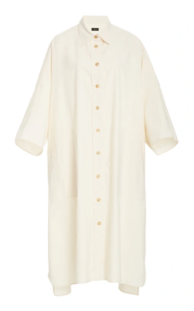 Shop Joseph Baker Linen Shirt Dress In White