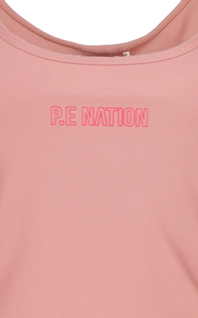 Shop P.e Nation Flex It Multi Crop Tank In Pink