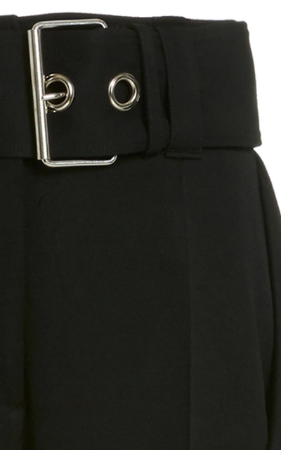 Shop Jw Anderson Full Length Handkerchief Belted Trousers In Black