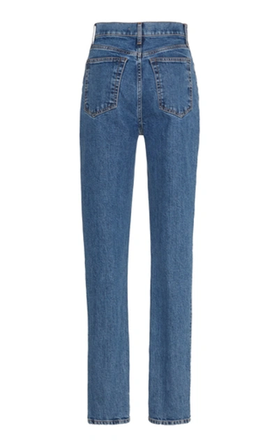 Shop Helmut Lang High Rise Stretch Skinny Jeans In Medium Wash