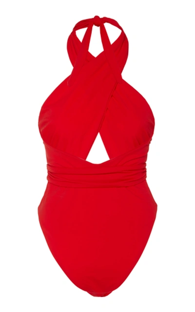 Shop Mara Hoffman Roni One Piece In Red