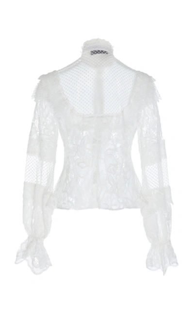 Shop Alexis Dafine Lace Blouse In White