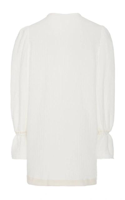 Shop Alix Of Bohemia Loulou Tasseled Textured-cotton Dress In White