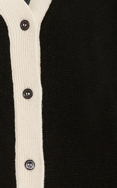 Shop Marni Multi-color Cashmere Cardigan In Black