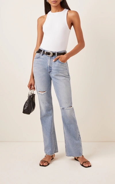 Shop Citizens Of Humanity Libby Rigid Mid-rise Bootcut Jeans In Light Wash