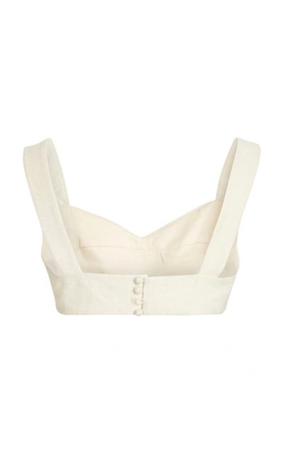 Shop Atoir Nights Like These Crepe Cropped Top In White