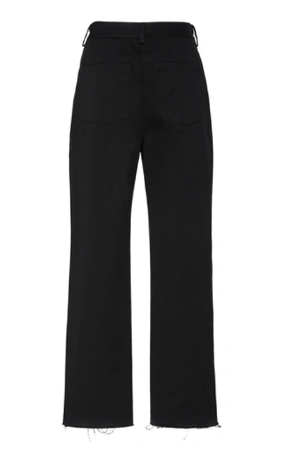 Shop Beaufille Rego Cotton Trouser In Black