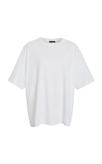 Shop Atm Anthony Thomas Melillo Classic Cotton-jersey T-shirt In White