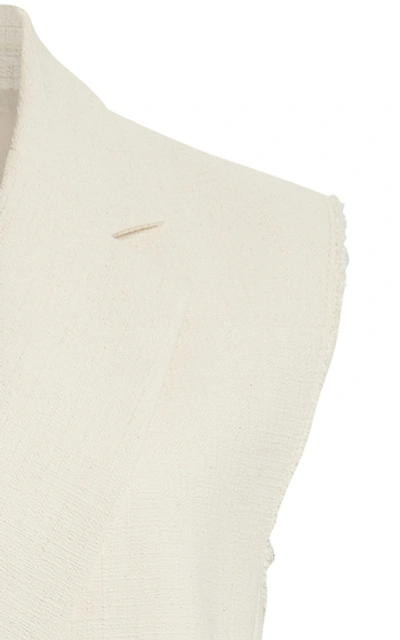 Shop Joseph Jyrielle Cotton-canvas Vest In White