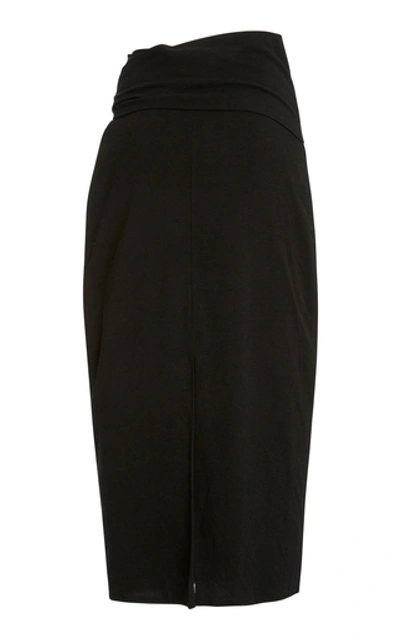 Shop Atoir Every Moment Draped Cady Skirt In Black