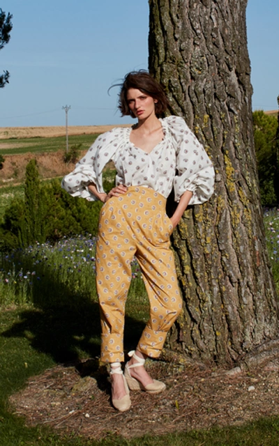 Shop Anna Mason Siren High Waisted Pants In Yellow