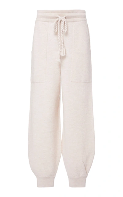 Shop Ulla Johnson Alfie Cotton Joggers In Neutral