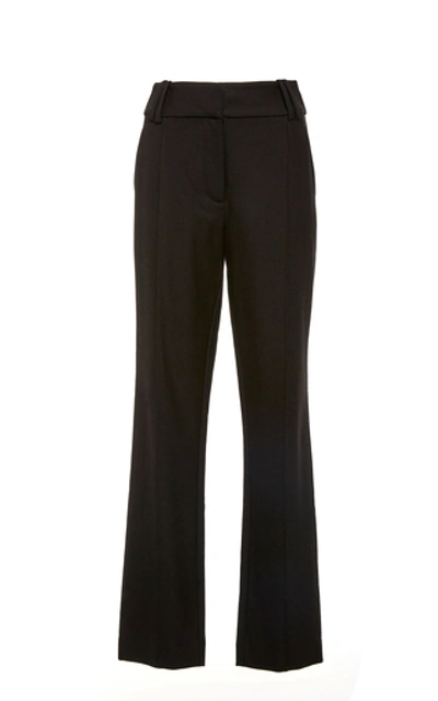 Shop Acler Davidson Mid Rise Straight Leg Pant In Black