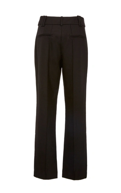 Shop Acler Davidson Mid Rise Straight Leg Pant In Black