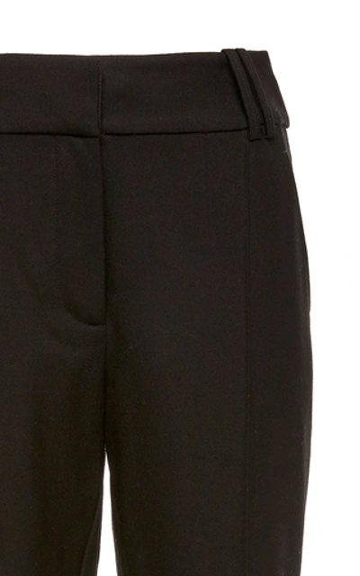 Shop Acler Davidson Mid Rise Straight Leg Pant In Black