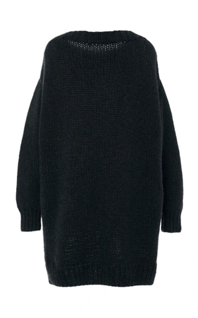 Shop Marina Moscone Oversized Cashmere Sweater In Navy