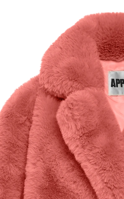 Shop Apparis Manon Faux-fur Coat In Pink