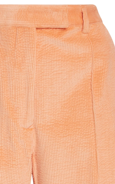 Shop Acne Studios Patrina Corduroy Wide-leg Pants In Orange