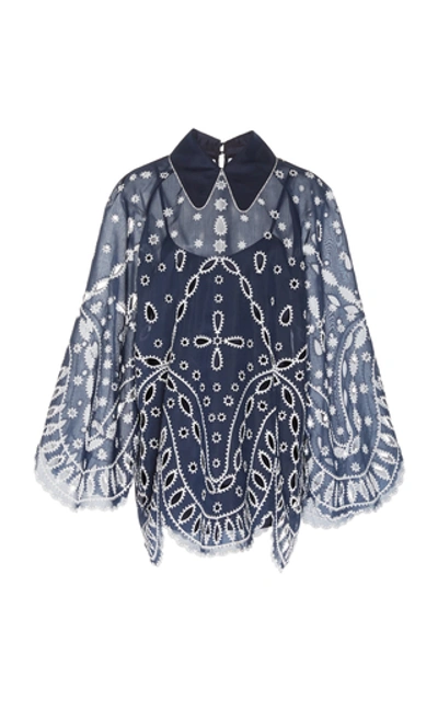 Shop Alice Mccall Moonchild Broderie Anglaise Mini Dress In Print