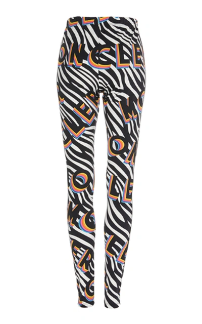 Shop Moncler Genius 0 Moncler Richard Quinn Printed Stretch-jersey Leggings In Animal