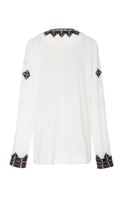 Shop Figue Iris Cotton Tunic In White
