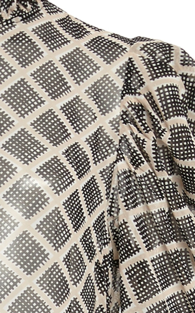Shop Hofmann Copenhagen Carla Printed Puff Sleeve Dress In Multi