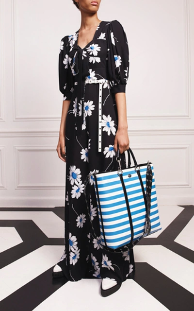 Shop Michael Kors Daisy-print Silk Jumpsuit In Multi