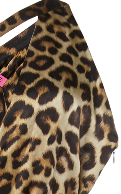 Shop Gauge81 Tokyo Leopard-print Silk Satin Dress In Animal