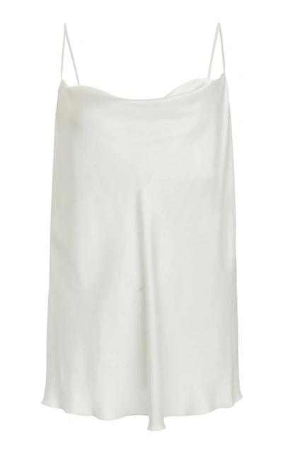 Shop Atm Anthony Thomas Melillo Silk Charmeuse Camisole Top In White