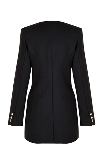 Shop Anna Quan Peyton Wool Blazer In Black