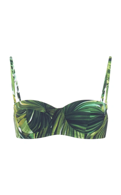 Shop Dolce & Gabbana Printed Bikini Top