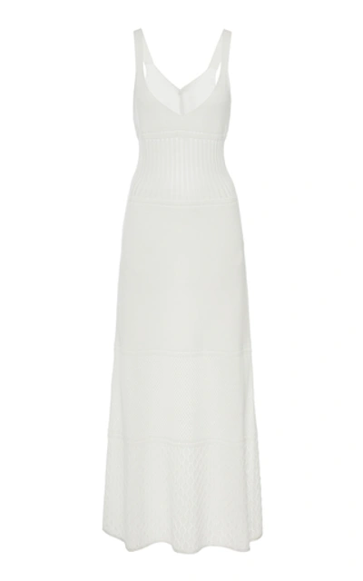 Shop Alexis Rozanna Knit Maxi Dress In White