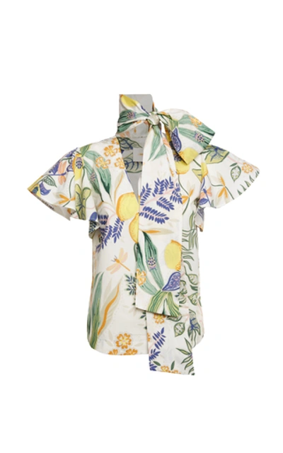 Shop La Doublej Lou Lou Printed Cotton Shirt