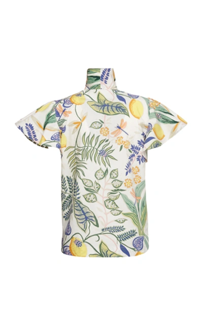 Shop La Doublej Lou Lou Printed Cotton Shirt