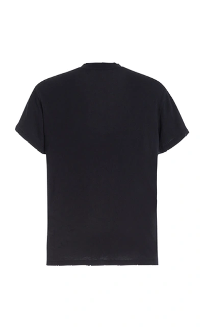 Shop Current Elliott The Perfect V Cotton T-shirt In Black