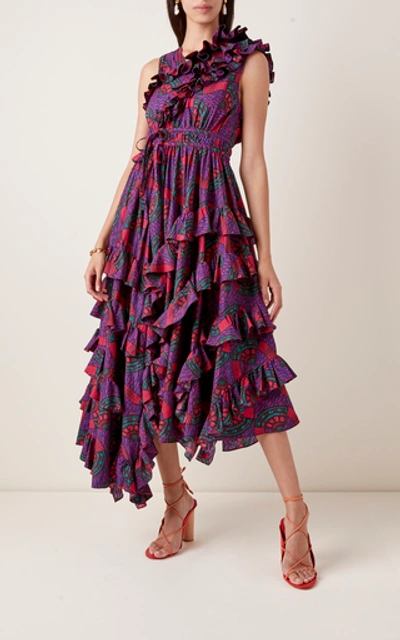 Shop Ulla Johnson Imogen Cotton Dress In Floral