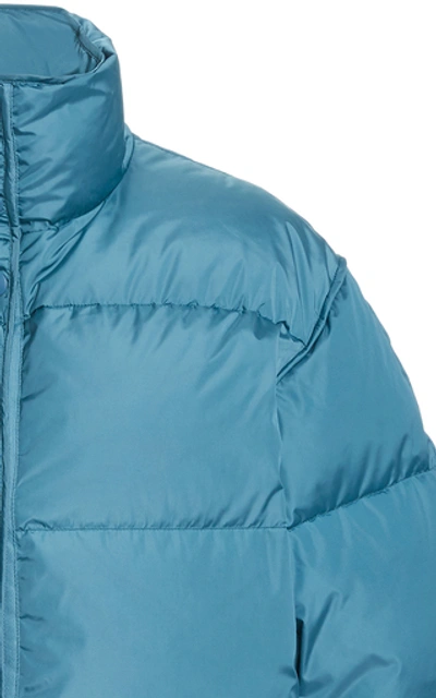 Shop Acne Studios Oliviera Tech-nylon Down Coat In Blue