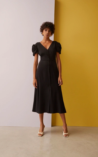 Shop Saloni Margot Dress In Black