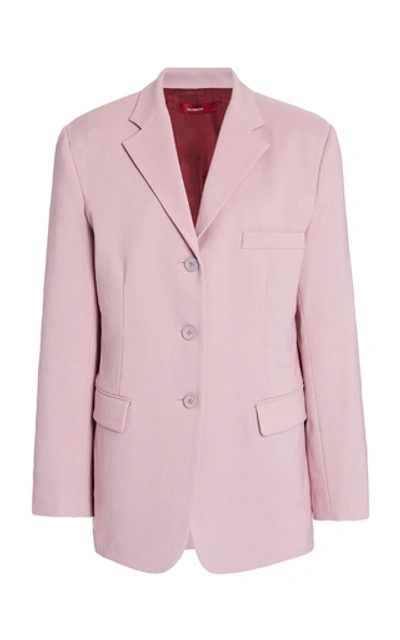 Shop Sies Marjan Molly Oversized Wool Blazer In Pink