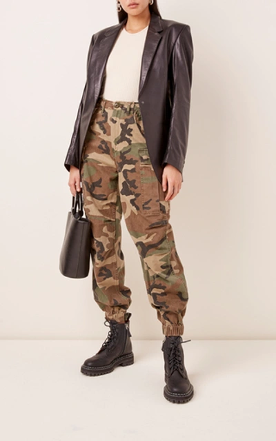 Shop R13 Camouflage Cotton Joggers In Print