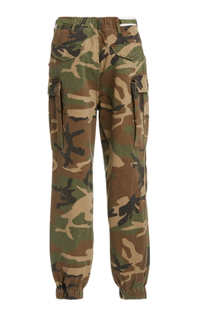 Shop R13 Camouflage Cotton Joggers In Print