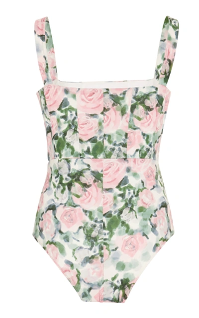 Shop Atoir Mia Floral-print Swimsuit